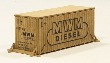 Joswood 40195 - mittlere Kiste 'MWM Diesel' 2 Stück