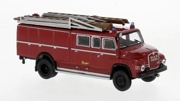 Brekina 45100 - MAN 450 HA LF 16, rot/schwarz, 1965