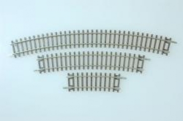 Kühn 72130 - Spur TT Gleis gebogen R1 321 mm 30° - 6 Stück