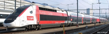 KATO/Lemke K101762 - Spur N TRIEBZUG TGV DUPLEX, 10-TLG. SNCF/LYRIA, EP.VI