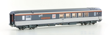 LS Models 40156 - SPEISEWAGEN “GRIL EXPRESS” SNCF, EP.IV-V, CORAIL, GRAU/WEIS