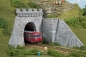 Preview: Auhagen 11342 - Spur HO 2 Tunnelportale eingleisig