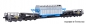 Preview: Kibri 16504 - Spur HO Waggon UNION Schienentiefladewagen Uaai 819 mit CASTOR-Behälter