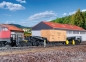 Preview: Kibri 16510 - Spur HO Waggon UNION Schienentiefladewagen Uaai 819 mit Übersee Holzkiste