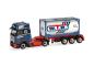 Preview: Herpa 320443 - Spur HO Mercedes-Benz Actros L ProCabin Gigaspace 20ft Tankcontainer-Sattelzug "Bermes"