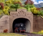 Preview: Vollmer 42503 - Spur HO Tunnelportal 2gleisig mit Aufsatz, 2 Stück