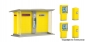 Preview: Vollmer 43777 - Spur HO DHL-Packstation