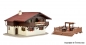 Preview: Vollmer 43960 - Spur HO Almgasthof mit Holzterrasse