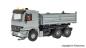 Preview: Viesmann 8037 Spur HO MB ACTROS 3-achs Muldenkipper mit Rundumleuchten, silber, Funktionsmodell