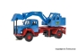 Preview: Viessmann 8135 - Spur H0 MAGIRUS DEUTZ 2-achs Eckhauber mit Baggeraufbau Basis, Funktionsmodell