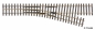 Preview: Tillig 85181 - Spur HO/HOe Weiche Abzweig rechts