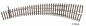 Preview: Tillig 85333 - Spur HO Innenbogenweiche rechts, R377/R543, 9