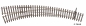 Preview: Tillig 85314 - Spur HO Innenbogenweiche links, R377/R543, 9'