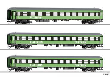 Tillig 01100 - Spur TT Reisezugwagenset „Flixtrain“, Teil 1