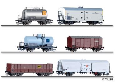 Tillig 01137 - Spur TT Güterwagenset  '80 Jahre Nenngröße TT'