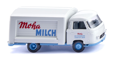Wiking 027902 - Spur HO Verkaufswagen (Borgward) "Moha Milch"