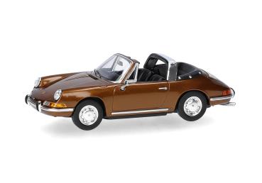 Herpa 033732-003 - Spur H0 Porsche 911 Targa, braunrot metallic
