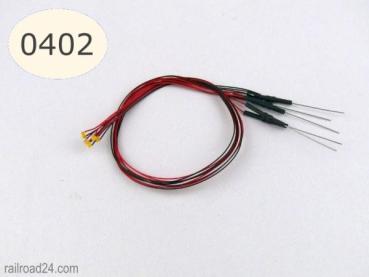 Railroad24 5451 - 5x LED 0402 mit Microlitze warmweiß