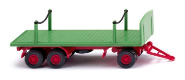 Wiking 044703 - Spur HO  Rungenpritschen-Anhänger - maigrün