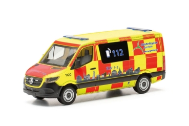 Herpa 097741 - Mercedes-Benz Sprinter Flachdach "Rettungsdienst StädteRegion Aachen"