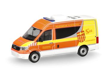 Herpa 098816 - Spur HO MAN TGE Halbbus Hochdach "Feuerwehr Paderborn"