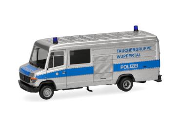 Herpa 098823 - Spur HO Mercedes-Benz T2 Vario Kasten "Polizei Tauchergruppe Wuppertal"