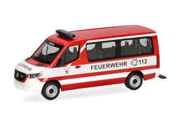 Herpa 098885 - Spur HO Mercedes-Benz Sprinter '18 Flachdach Bus "Feuerwehr Nürnberg"