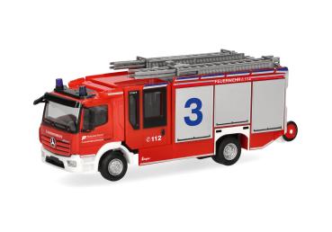 Herpa 099349 . Spur HO Mercedes-Benz Atego '13 Ziegler Z-Cab "Flughafen-Feuerwehr Friedrichshafen