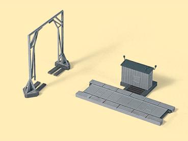 Auhagen 11404 - Spur HO Gleiswaage mit Lademaß