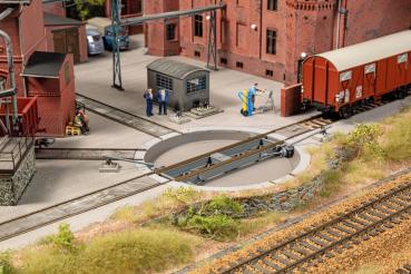 Auhagen 11481 - Spur HO  Drehscheibe 95/111 mm für 2-Leiter-System