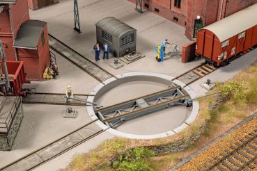 Auhagen 11481 - Spur HO  Drehscheibe 95/111 mm für 2-Leiter-System