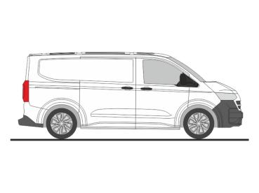 Rietze 11710 - Spur HO Volkswagen Transporter T7 Kasten KR FD clear white