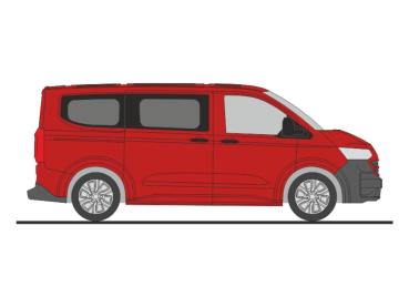 Rietze 11714 - Spur HO Volkswagen Transporter T7 Bus KR FD intensive red