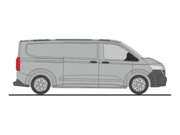 Rietze 11717 - Spur HO Volkswagen Transporter T7 Kasten LR FD light grey metallic