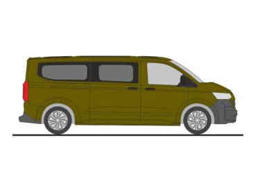 Rietze 11721 - Spur HO Volkswagen Transporter T7 Bus LR FD warm green metallic