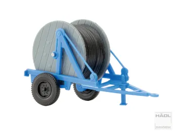 Hädl 125001-13 - Spur TT Kabeltrommelanhänger mit schwarzem Kabel, blau
