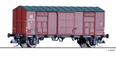 Tillig 14880 - Spur TT Gedeckter Güterwagen G der DR, Ep. III