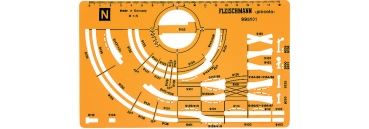 Fleischmann 995101 - Gleisplanschablone N