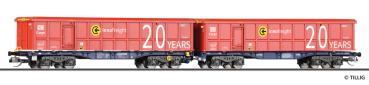 Tillig 15084 - Spur TT Doppeltragwagen InnoWaggon beladen mit zwei ScrapTainer der VTG