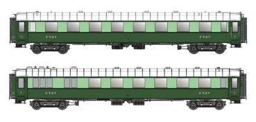 LS Models MW40946 - 2ER SET PERSONENWAGEN PULLMAN ETAT, EP.IIB, NEUE NR., IB