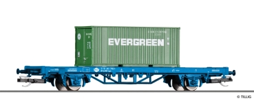 Tillig 17486 - Containertragwagen Lgs mit einem 20‘ Container, MAV