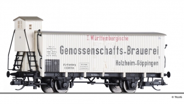 Tillig 17923 - Kühlwagen „I. Württemb. Genossenschafts-Brauerei“, eingestellt bei der K.W.St.E.