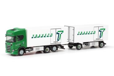 Herpa 317788 - Spur HO Scania CR20 HD Kühl-KHZ Traveco