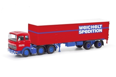 Herpa 87MBS026444 - Spur HO MB LPS2032 Koffer-SZ Weichelt Spedition