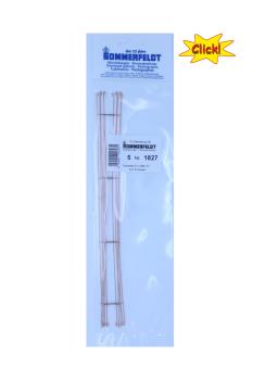 Sommerfeldt 1837 - Spur HO/HOm Fahrdraht verkupfert 0,7 x 380 mm Click (5 Stück)