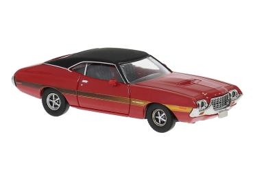 Brekina 18326 - Spur HO Ford Gran Torino Sport 1969 rot/schwarz