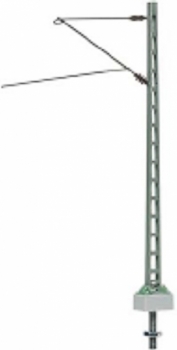 Sommerfeldt H0 185- Gitterstreckenmast mit Ausleger, lackiert,  5 Stück