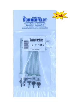 Sommerdeldt 1850 - Spur HO Gitter-Streckenmast mit Ausleger Click (5 Stück)