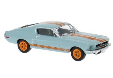Brekina 19619 - Spur HO Ford Mustang ´65 hellblau/orange