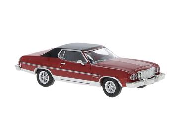 Brekina 19732 - Spur HO Ford Gran Torino rot/schwarz